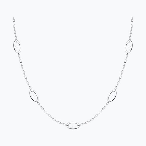 Колье  из серебра - видео на модели