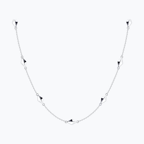 Колье из серебра - видео на модели