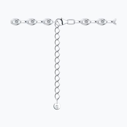 Колье из серебра с фианитами из серебро — вид 2