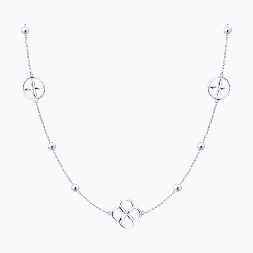 Колье из серебра - видео на модели