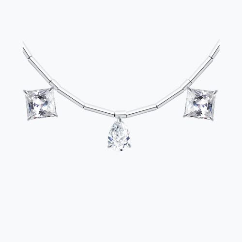 Колье из серебра с фианитами из серебро — вид 2