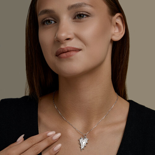 Колье из серебра с эмалью из серебро — вид 6