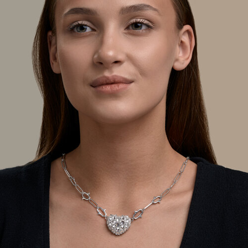 Колье из серебра с фианитами из серебро — вид 4