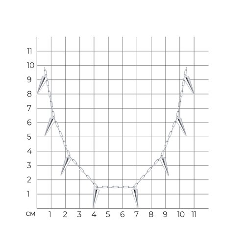 Колье из серебра из серебро — вид 3