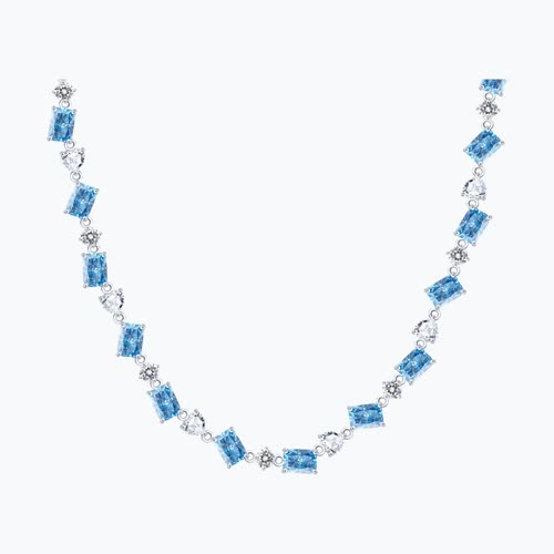 Колье из серебра с фианитами из серебро