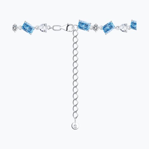 Колье из серебра с фианитами из серебро — вид 2