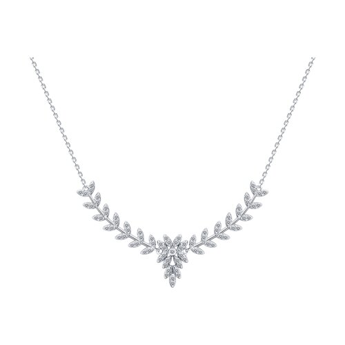 Колье из серебра с фианитами из серебро