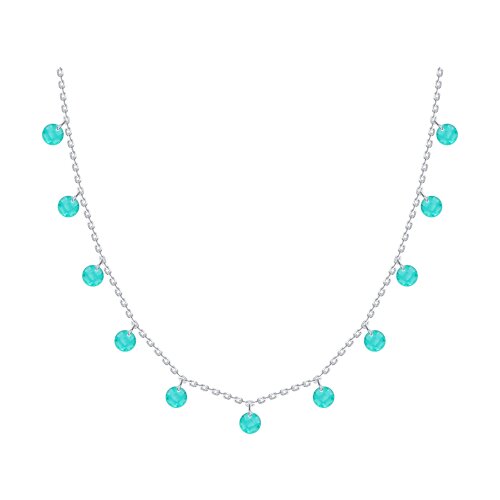 Колье из серебра с фианитами из серебро