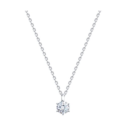 Колье из серебра с бриллианитом