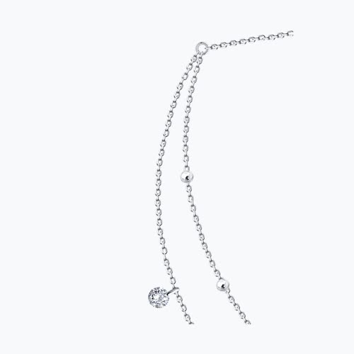 Колье из серебра с фианитами из серебро — вид 3