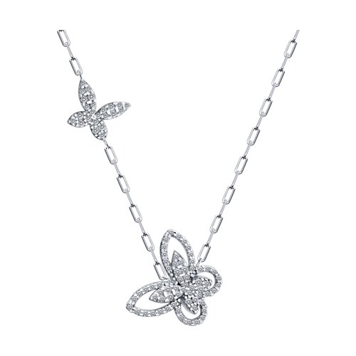 Колье из серебра с фианитами