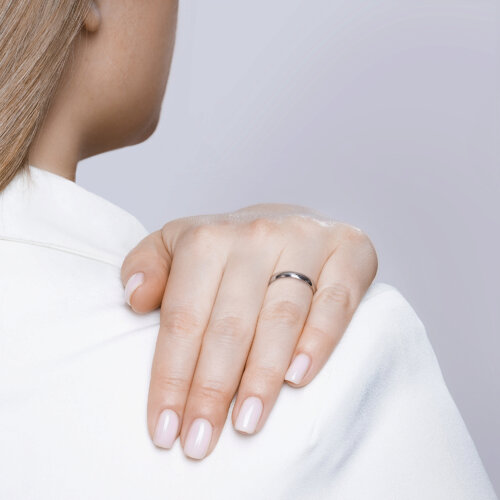 Обручальное кольцо из серебра из серебро — вид 4