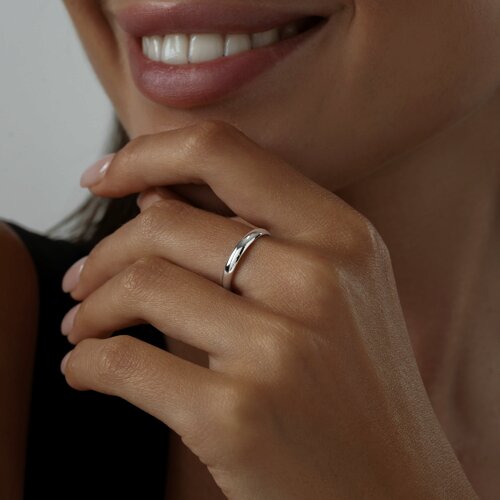 Обручальное кольцо из серебра из серебро — вид 5