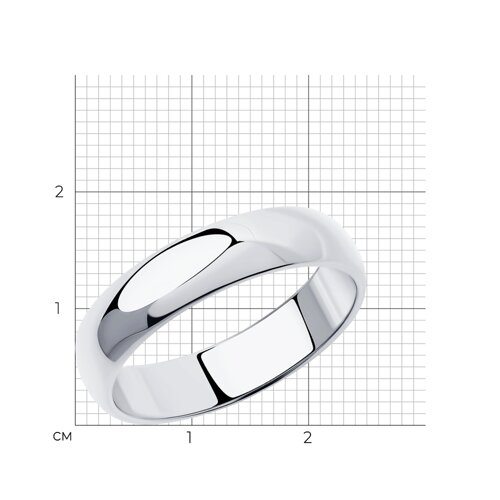 Обручальное кольцо из серебра из серебро — вид 6