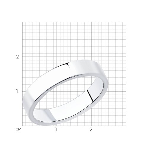 Обручальное кольцо из серебра из серебро — вид 2