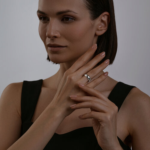 Обручальное кольцо из серебра из серебро — вид 3