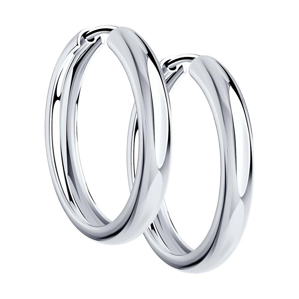 Серьги конго из серебра - видео на модели