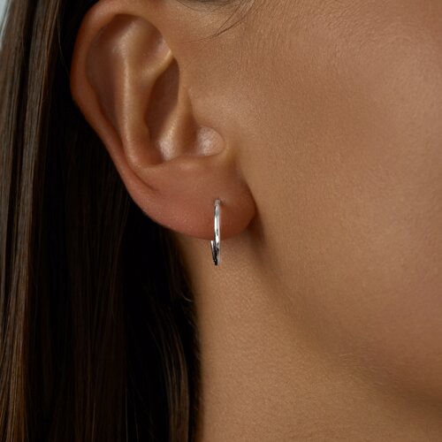 Серьги конго из серебра из серебро — вид 2