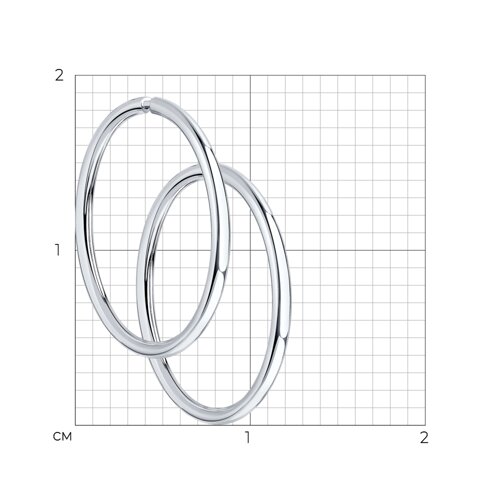 Серьги конго из серебра из серебро — вид 4