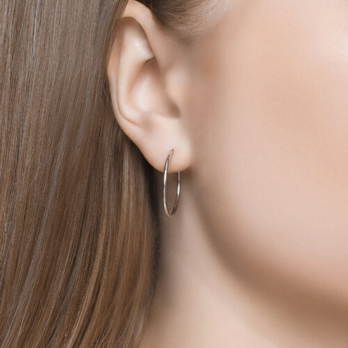 Серьги конго из серебра из серебро — вид 2