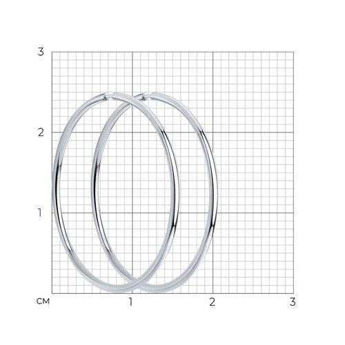 Серьги конго из серебра из серебро — вид 4