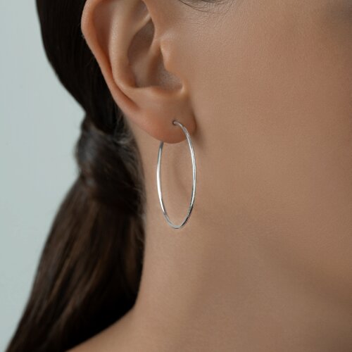 Серьги конго из серебра из серебро — вид 2