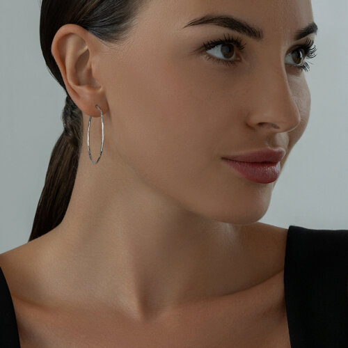 Серьги конго из серебра из серебро — вид 3