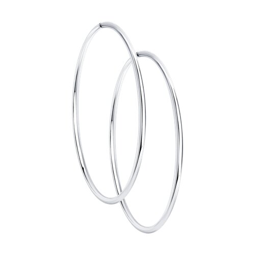 Серьги конго из серебра из серебро