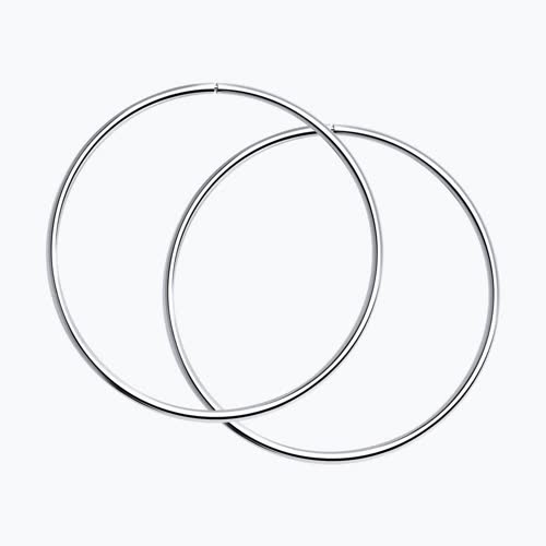 Серьги конго из серебра из серебро — вид 2