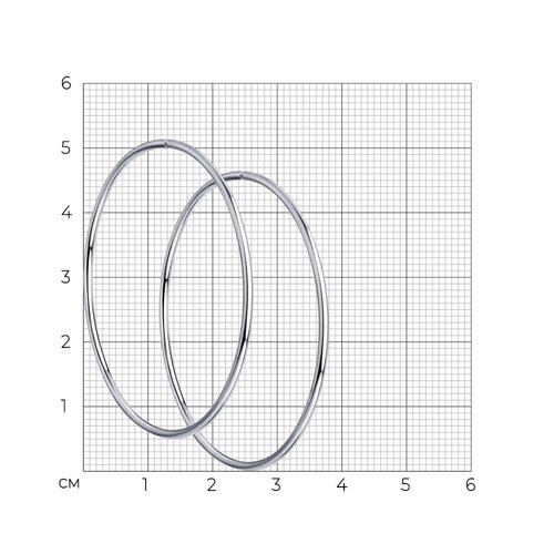 Серьги конго из серебра из серебро — вид 5