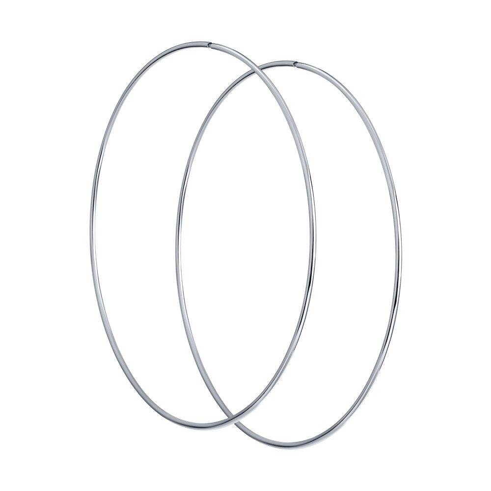 Серьги конго из серебра - видео на модели