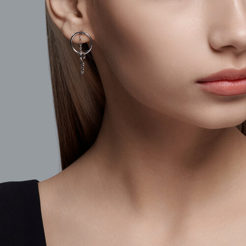 Серьга из серебра из серебро — вид 2