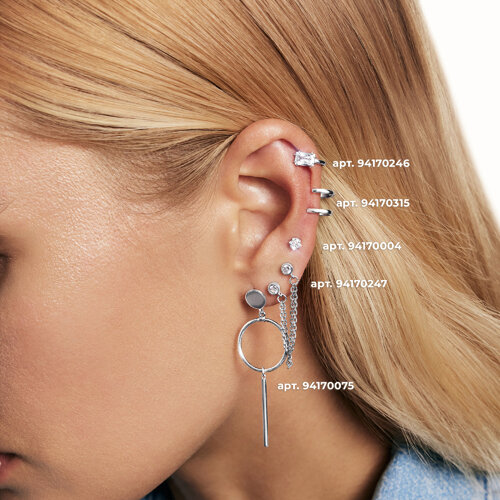 Серьга из серебра из серебро — вид 2