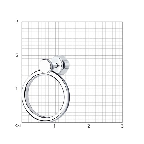 Серьга из серебра из серебро — вид 4