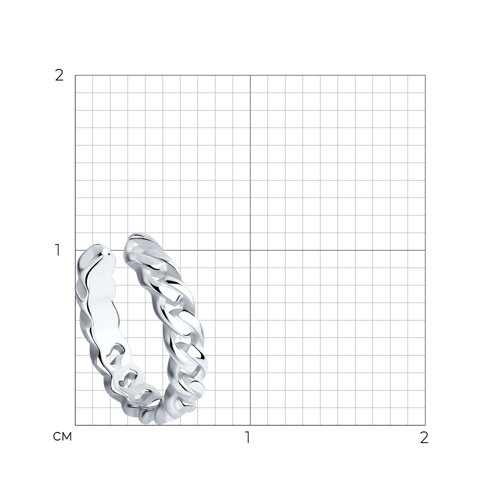 Серьга из серебра из серебро — вид 3