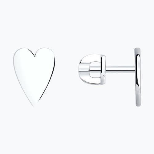 Серьга одиночная из серебра из серебро — вид 2