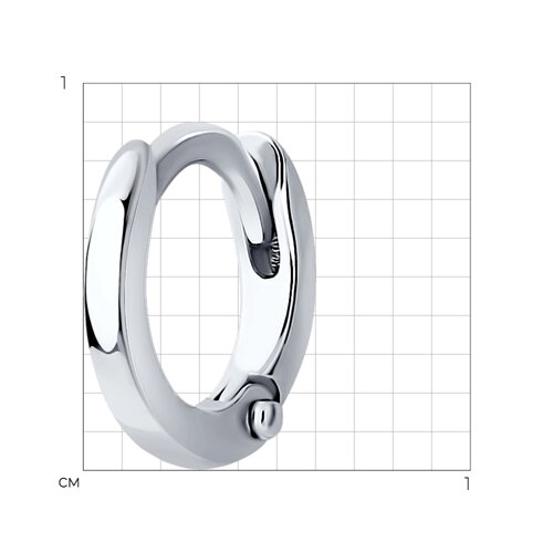 Серьга из серебра из серебро — вид 5