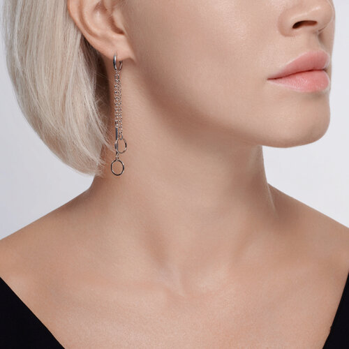 Серьга из серебра из серебро — вид 2