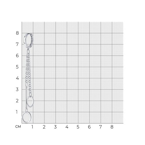 Серьга из серебра из серебро — вид 3