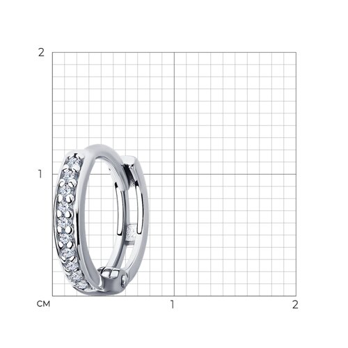 cерьга из серебро — вид 4