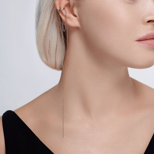 Серьга из серебра из серебро — вид 2