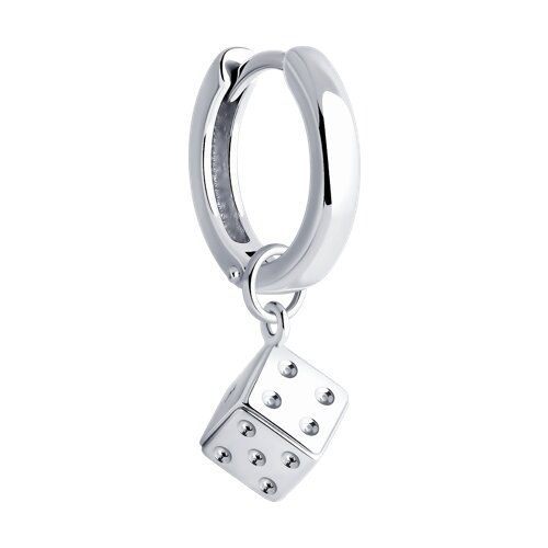 Серьга из серебра - видео на модели