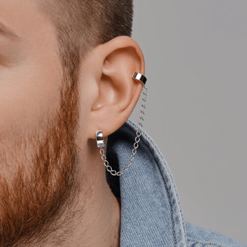 Серьга из серебра из серебро — вид 2