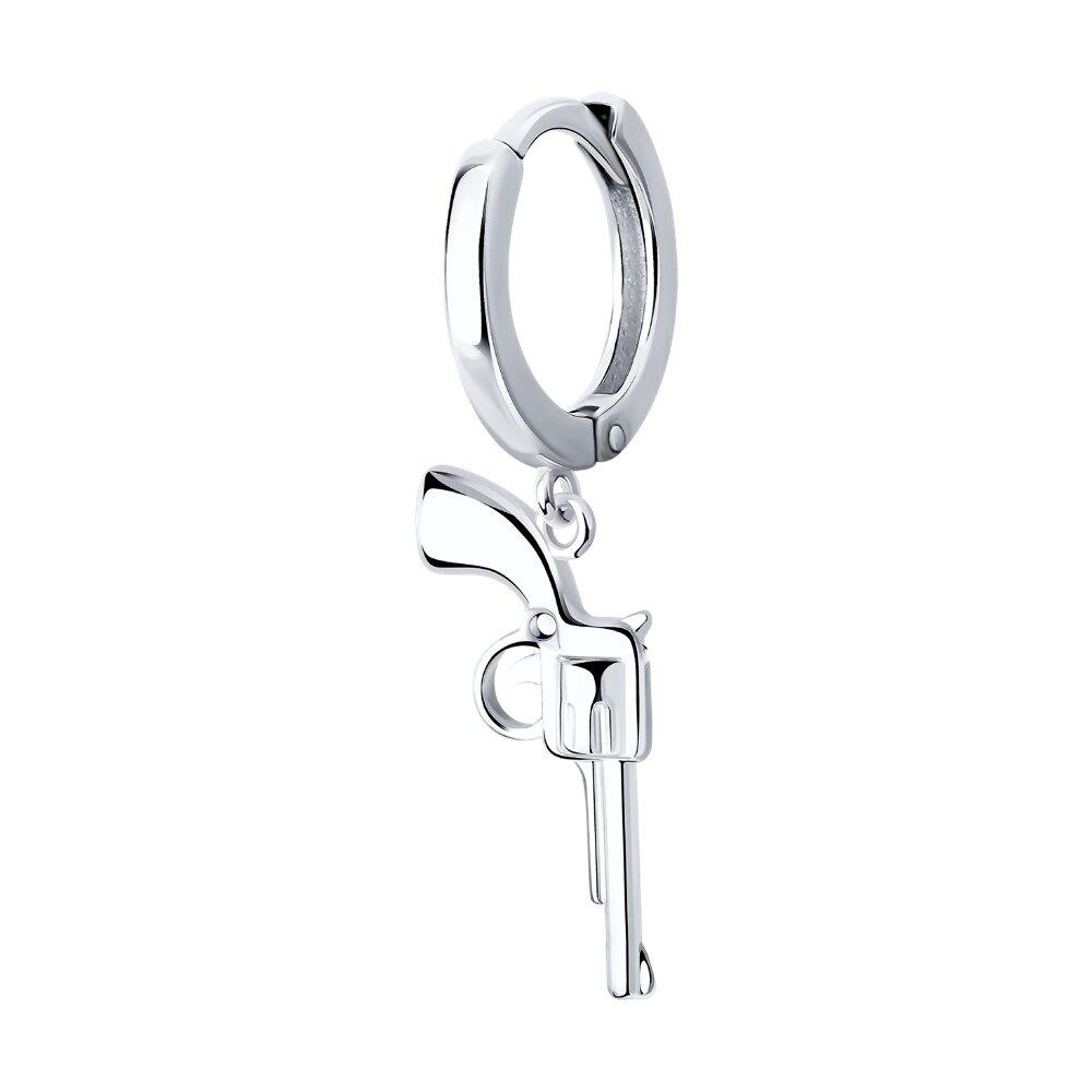 Серьга из серебра - видео на модели