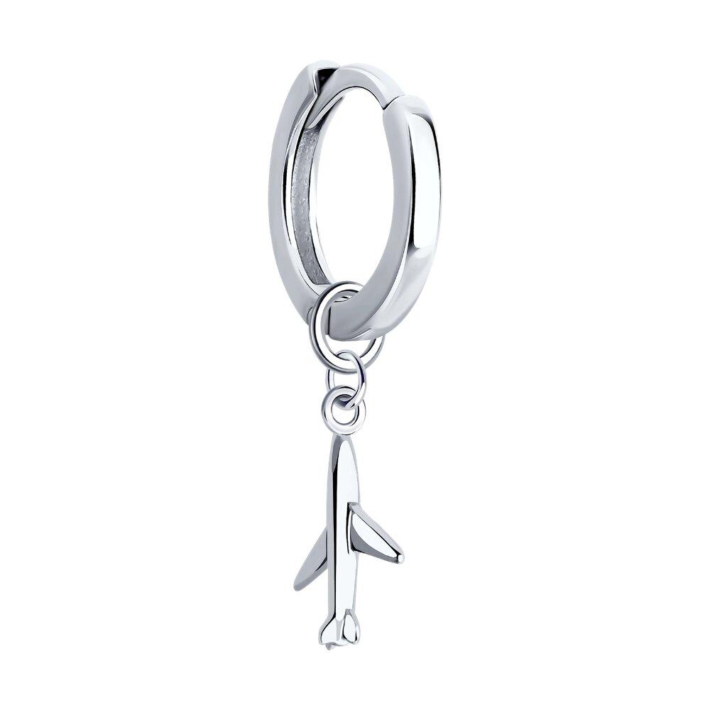 Серьга из серебра - видео на модели