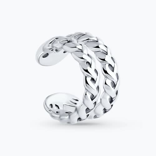 Серьга из серебра - видео на модели