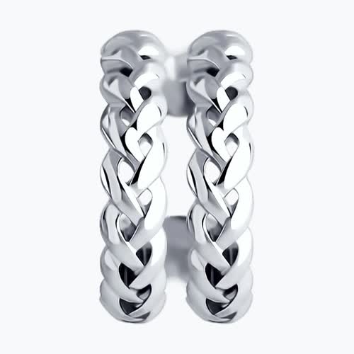 Серьга из серебра из серебро — вид 2