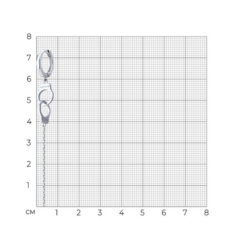 Серьга из серебра из серебро — вид 3