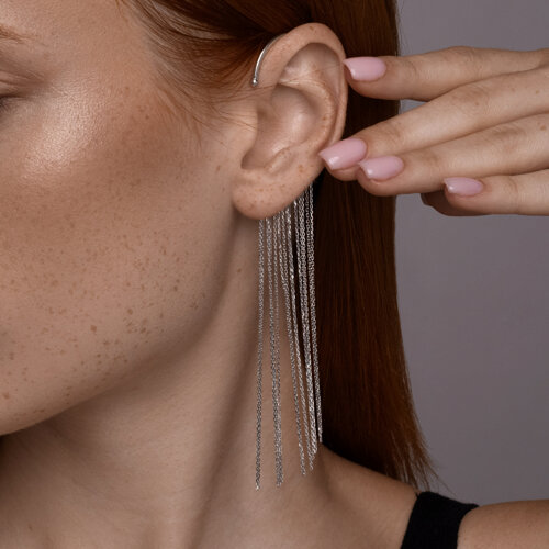 Серьга из серебра из серебро — вид 3