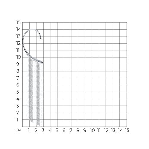 Серьга из серебра из серебро — вид 4